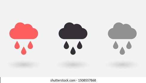cloud icon, vector illustration. Flat design style
