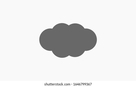 cloud icon, vector illustration. Flat design style