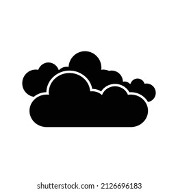 Cloud icon, vector illustration. Flat design style
on white background
