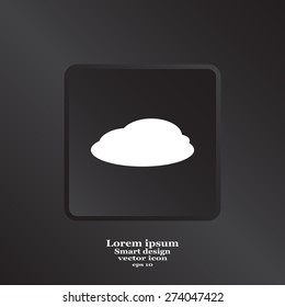 cloud icon, vector illustration. Flat design style