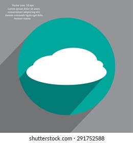 cloud icon, vector illustration. Flat design style