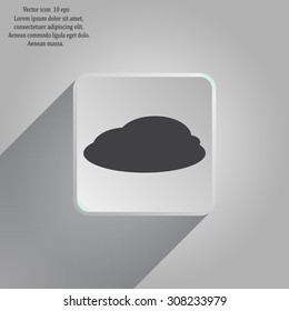 cloud icon, vector illustration. Flat design style