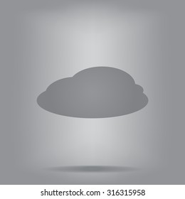 cloud icon, vector illustration. Flat design style