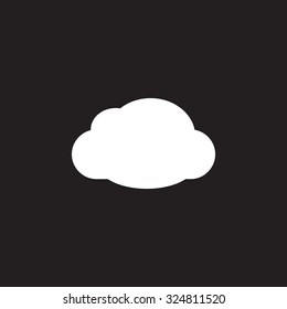 cloud icon, vector illustration. Flat design style