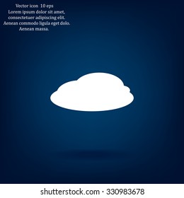 cloud icon, vector illustration. Flat design style