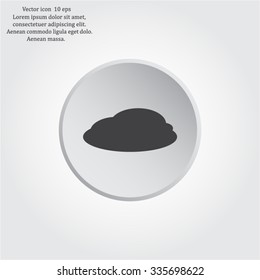 cloud icon, vector illustration. Flat design style