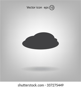 cloud icon, vector illustration. Flat design style
