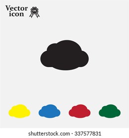 cloud icon, vector illustration. Flat design style