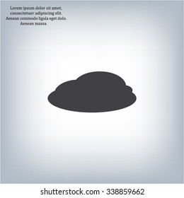 cloud icon, vector illustration. Flat design style