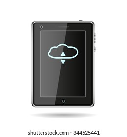 cloud icon, vector illustration. Flat design style