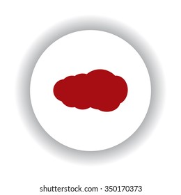 cloud icon, vector illustration. Flat design style
