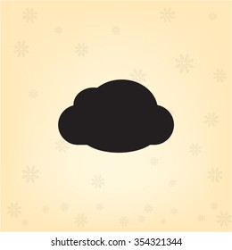 cloud icon, vector illustration. Flat design style