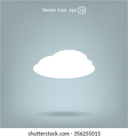 cloud icon, vector illustration. Flat design style