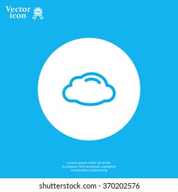 cloud icon, vector illustration. Flat design style