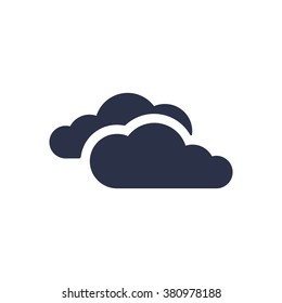 cloud icon, vector illustration. Flat design style