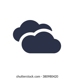 cloud icon, vector illustration. Flat design style