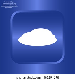 cloud icon, vector illustration. Flat design style