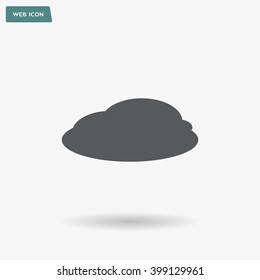 cloud icon, vector illustration. Flat design style