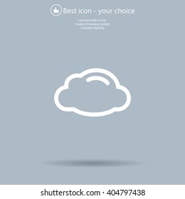 cloud icon, vector illustration. Flat design style