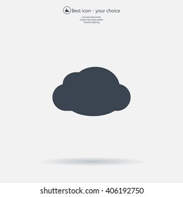 cloud icon, vector illustration. Flat design style