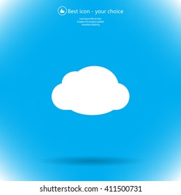 cloud icon, vector illustration. Flat design style