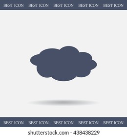 cloud icon, vector illustration. Flat design style