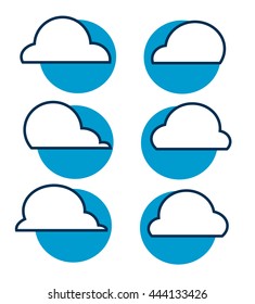 Cloud icon vector ,  vector illustration. Flat design style