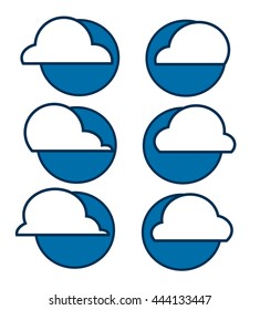 Cloud icon vector ,  vector illustration. Flat design style