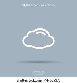 cloud icon, vector illustration. Flat design style