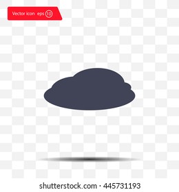 cloud icon, vector illustration. Flat design style