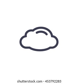 cloud icon, vector illustration. Flat design style