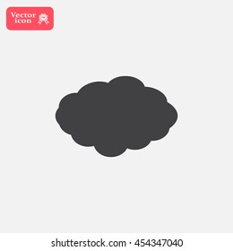 cloud icon, vector illustration. Flat design style