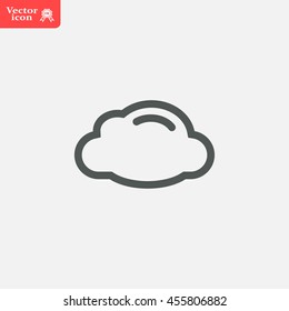 cloud icon, vector illustration. Flat design style