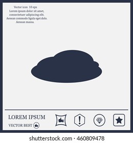 cloud icon, vector illustration. Flat design style