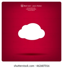 cloud icon, vector illustration. Flat design style