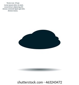 cloud icon, vector illustration. Flat design style