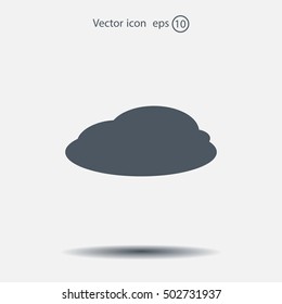 cloud icon, vector illustration. Flat design style