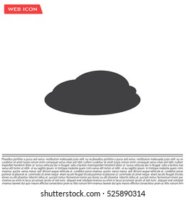 cloud icon, vector illustration. Flat design style
