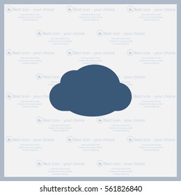 cloud icon, vector illustration. Flat design style