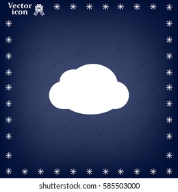 cloud icon, vector illustration. Flat design style