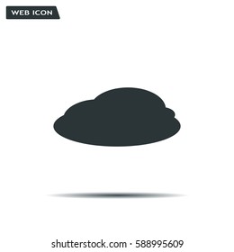 cloud icon, vector illustration. Flat design style