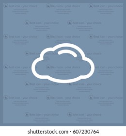 cloud icon, vector illustration. Flat design style