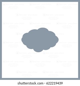 cloud icon, vector illustration. Flat design style