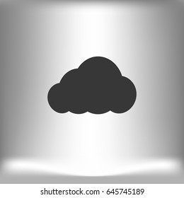 cloud icon, vector illustration. Flat design style