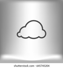cloud icon, vector illustration. Flat design style