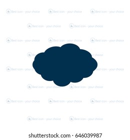 cloud icon, vector illustration. Flat design style