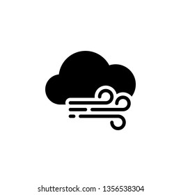 Cloud Icon Vector Illustration in Glyph Style for Any Purpose