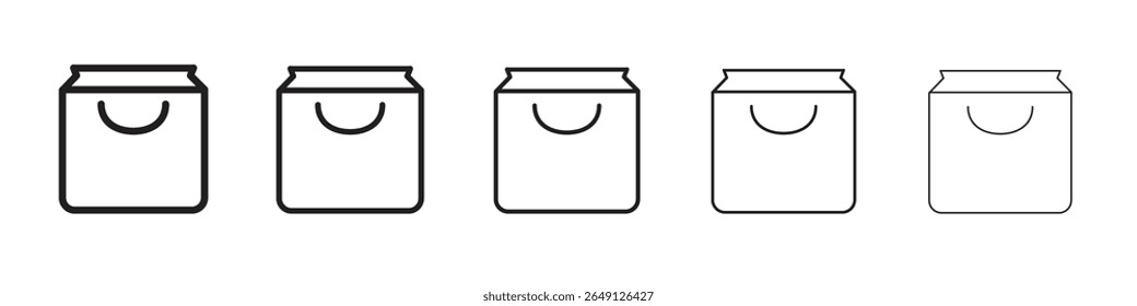 Ilustración vectorial de icono de nube aislada