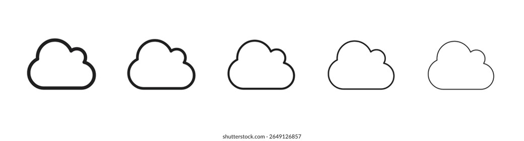 Cloud icon vector illustration isolated