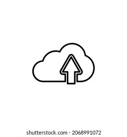 cloud icon vector illustration logo template for many purpose. Isolated on white background.